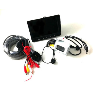 Toter-Winkel-Kamerasystem mit Rückfahrkamera und Ultraweitwinkel Kamera blispo® inkl. 7 Zoll LED TFT SET 6 für Kofferaufbauten