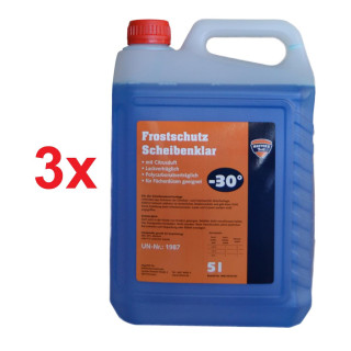 3x Scheibenfrostschutz - 30C 5 Liter (Fertiggemisch - Einweggebinde)