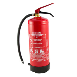 6 kg Feuerlöscher Gloria Typ PD6GA (mit Prüfplakette)