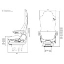 LKW-Fahrersitz GRAMMER Kingman Komfort mit Gurtstraffer für Mercedes-Benz Atego/Axor Typ MSG 90.6 PG LI 150585