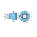 Radnabe hinten passend für BPW KH, KM, KR, NH, NR 01.82- 10/12t